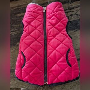 Quilted Satin Dog Coat, Size Small